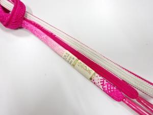 未使用品　正絹　手組帯締め